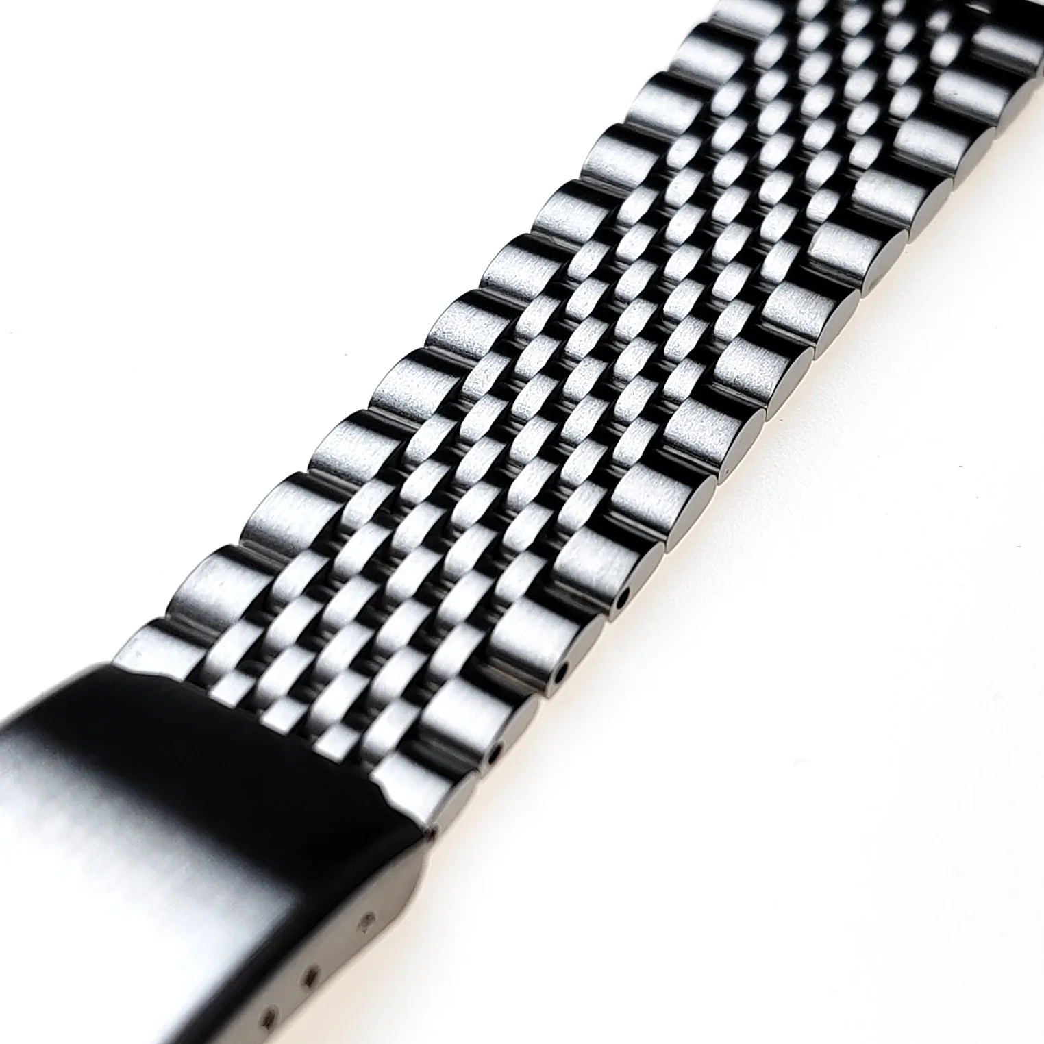 18mm 20mm 22mm Stainless Steel Watch Strap For Omega Tissot Universal Watchband Bead of Chain Bracelet Adjustable Wristband Tool