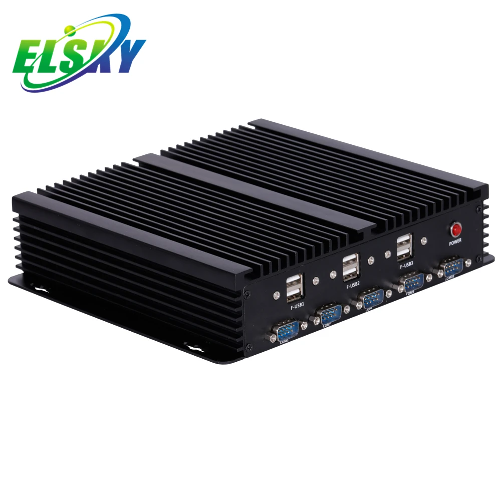 New ELSKY Industrial Mini Pc with Serial Port with Processor 4th Gen Haswell Core I3 I5 I7 RJ45 LAN for Industrial Automation