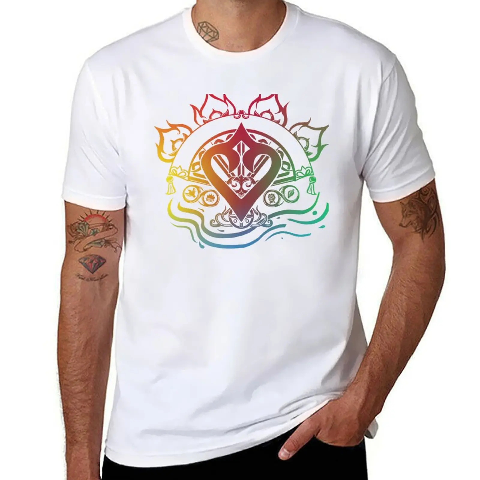 

FFXIV Dancer Job Symbol [FF Style] T-Shirt Street Art Print Tee Shirt