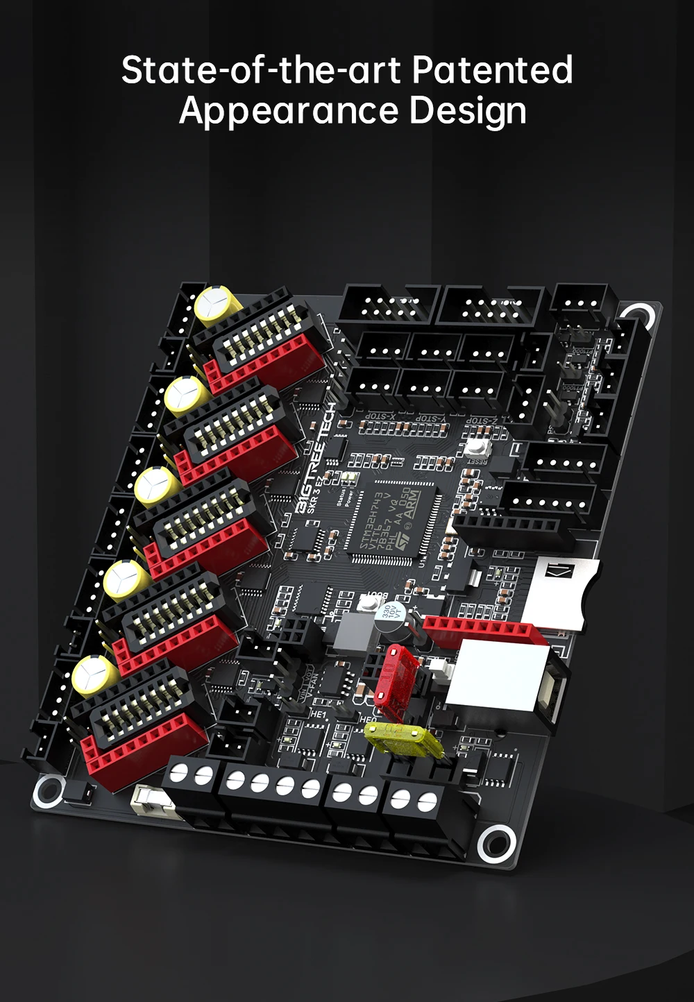 BIGTREETECH BTT SKR 3 EZ 32 Bit Motherboard EZ5160 Pro TMC2208 Upgrade SKR2 Steuerplatine Für Raspberry Pi Ender 3 Ender 5 Drucker – Detail 15