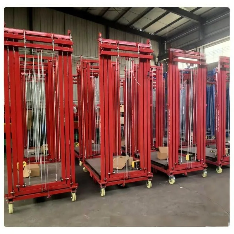 2-12 m Lightweight Electric Scaffolding Lift Remote Operated Foldable Platform for Indoor Home Improvement & Building Work