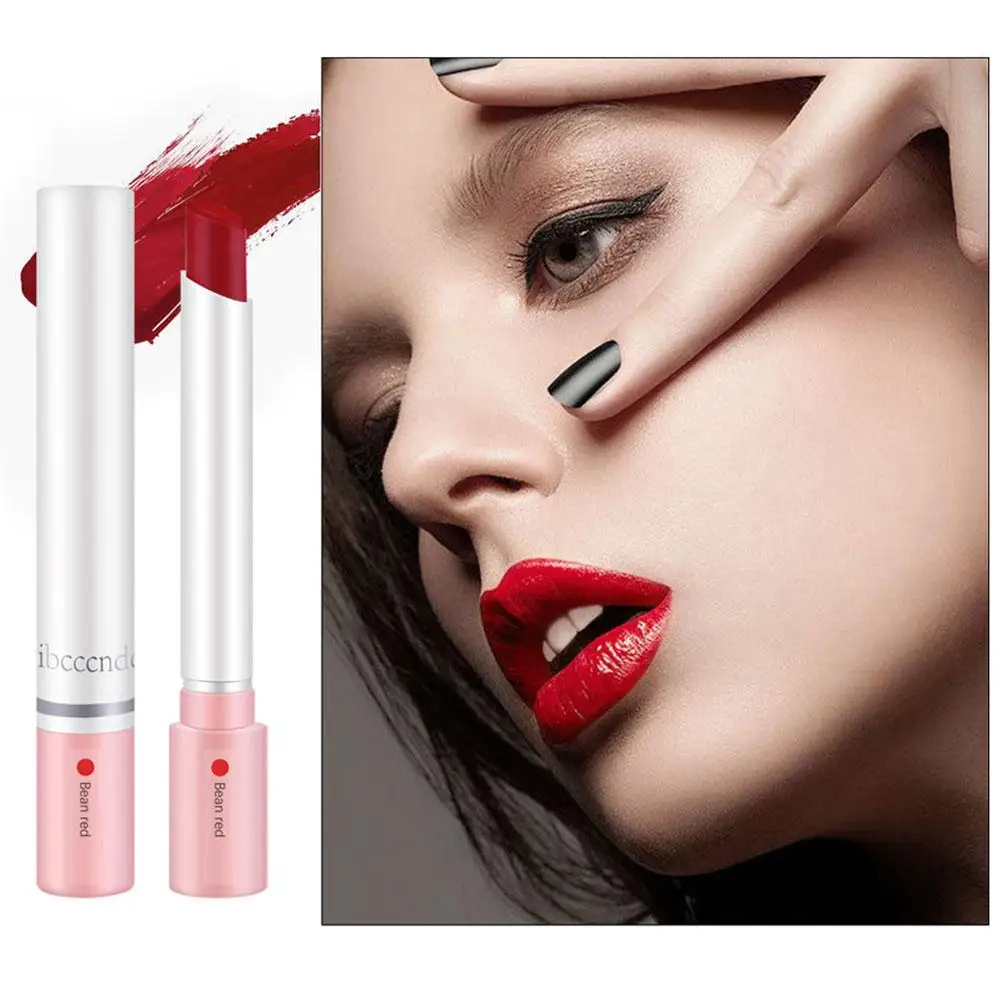 Creative Cigarette Lipstick Matte Lip Gloss Set Waterproof Lipstick Tube, Nude And Red Lip Tint, Makeup Cosmetics 4 Color