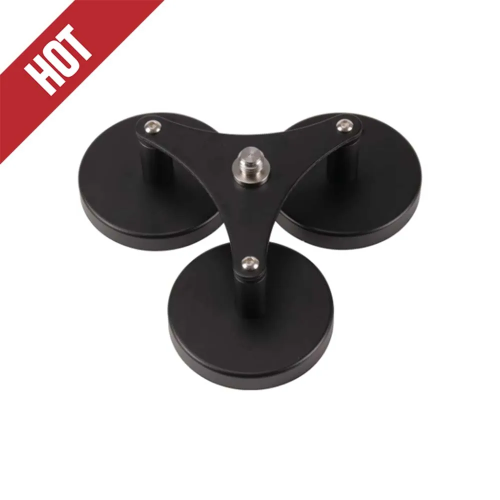 

TMM01 GNSS Antenna Triple Magnetic Installation, OD100mm, with 5/8 '' -11 Stainless Steel Thread, Black Plastic Material