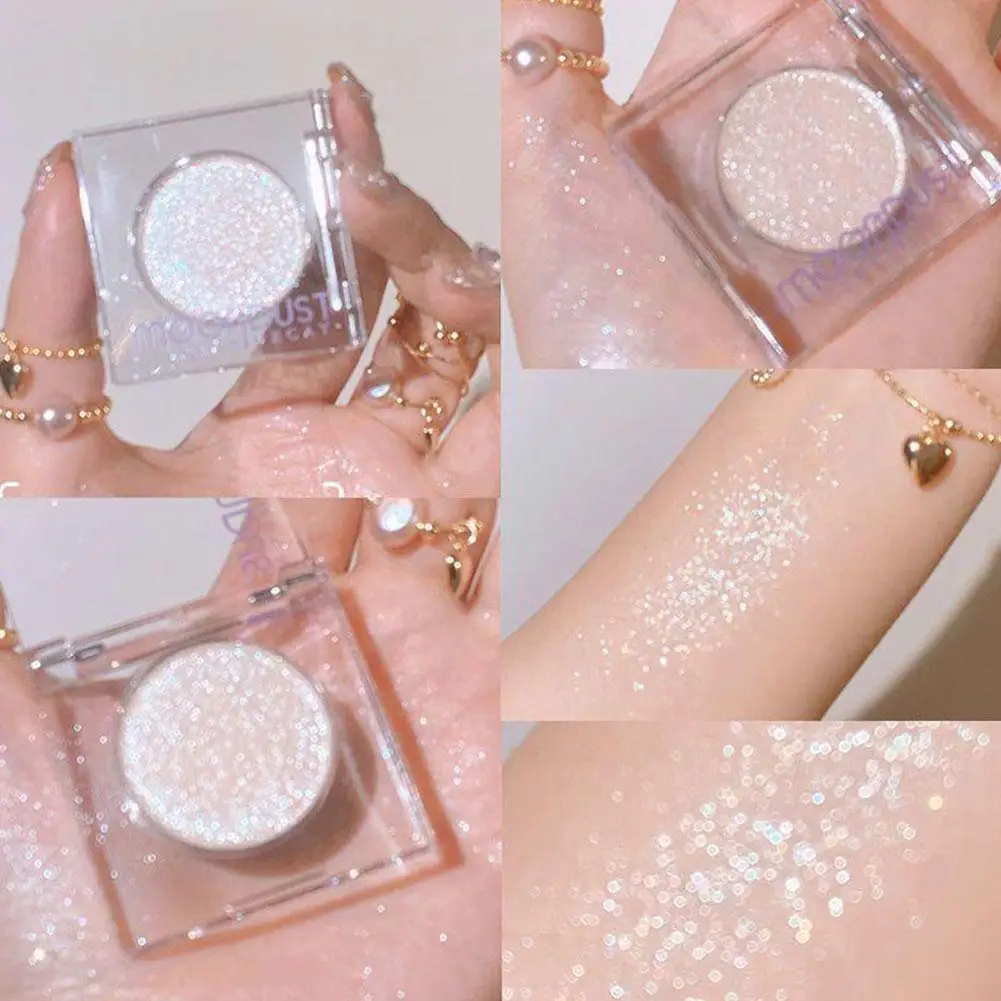 Single Eyeshadow Long-lasting Fade-resistant Pearlescent Shimmer Color Locks In Pearlescent Flash Fine