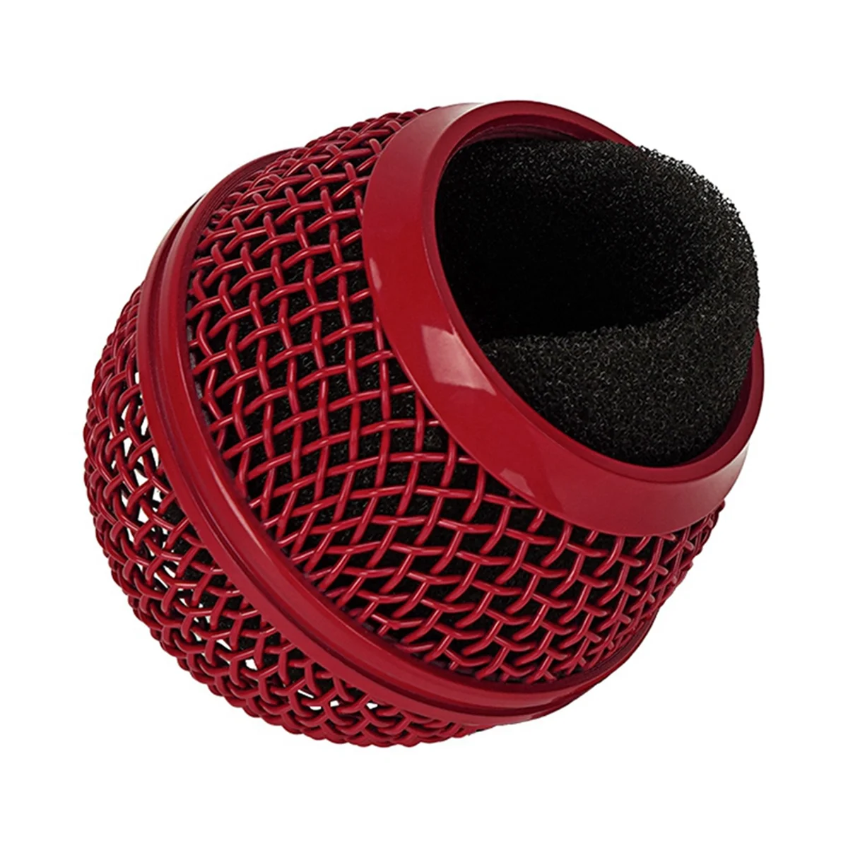 Решетка беспроводного микрофона Аксессуары для микрофона Металлическая решетка для микрофона для Shure SM58, SM58S, SM58LC и красного цвета