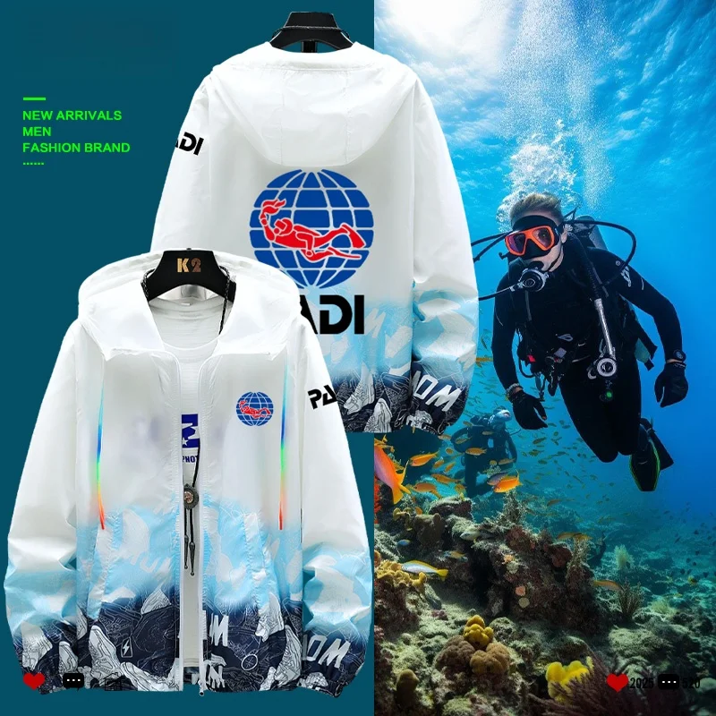 

Легкая солнцезащитная куртка для инструкторов по дайвингу 64PADI, женская верхняя одежда для дайвинга, полиэстер, для Федерации подводного спорта CMAS