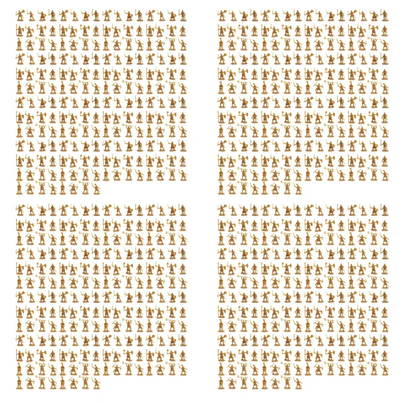 

CYGJ-1:72 800 Pcs Plastic Ancient Soldier Figures Archaic Soldiers Men Swordsman Action Figure DIY War Scene Gold