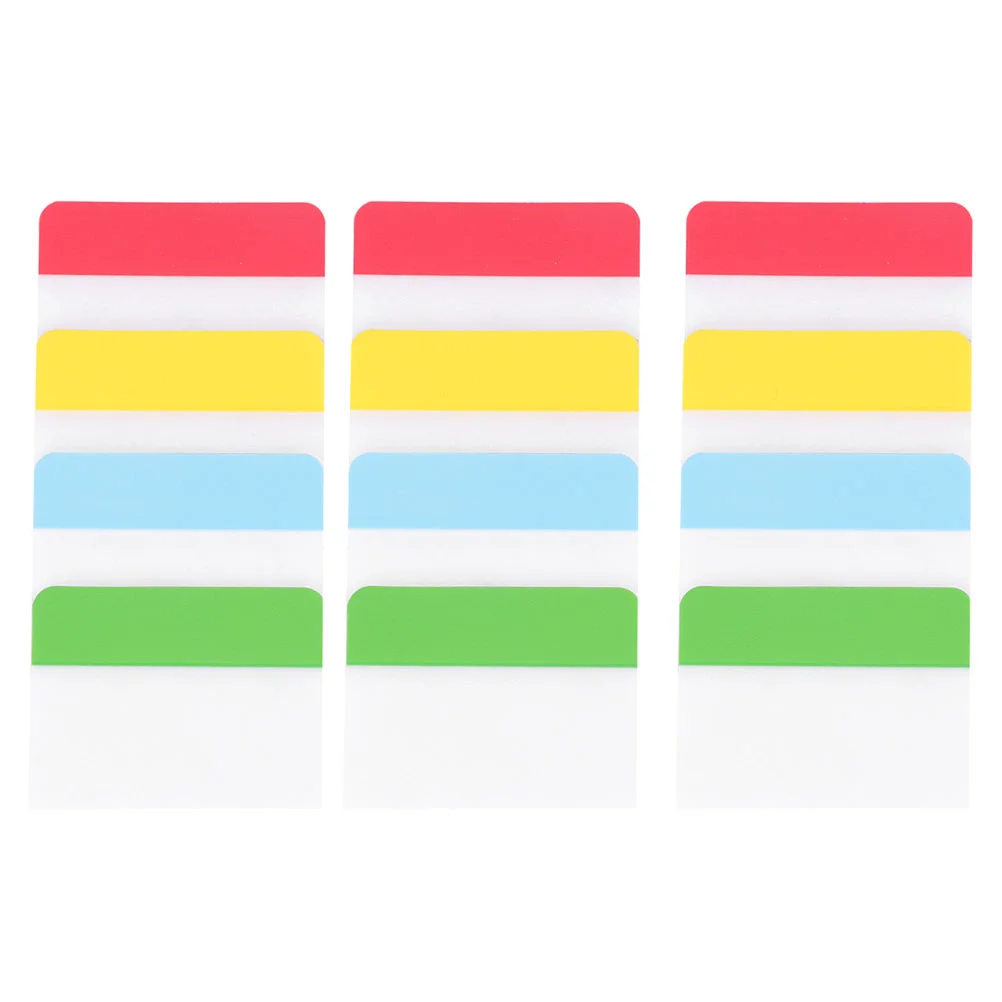 

3 Sets Category Index Sheet Colored Page Markers Label Bright Tabs Flags Stickers Highlighter