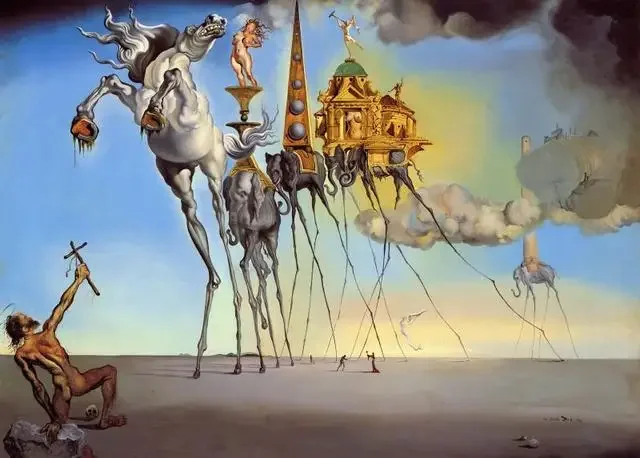 Abstracte beroemde surrealisme-kunstwerken van Salvador Dali Canvas schilderij posters en print wandkunst voor woonkamer huisdecoratie