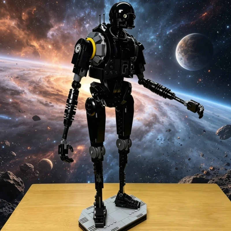 

Новинка 2026: Конструктор K-2SO для сборки, игрушка-робот, строительные блоки для детей, мальчиков и девочек, рождественский подарок