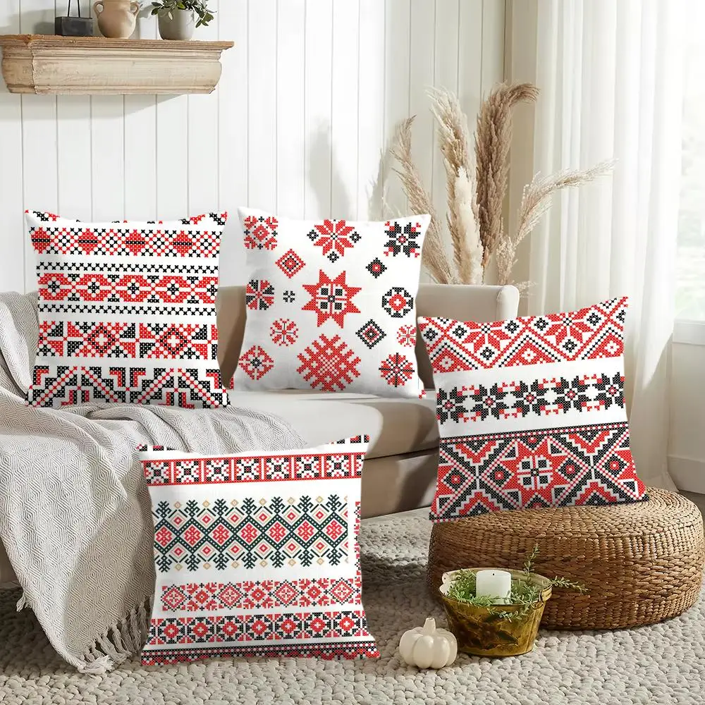 Russian shading Cushion Cover Silky Short Plush Invisible Zipper Dustproof Sofa Pillow Case for Home Decor