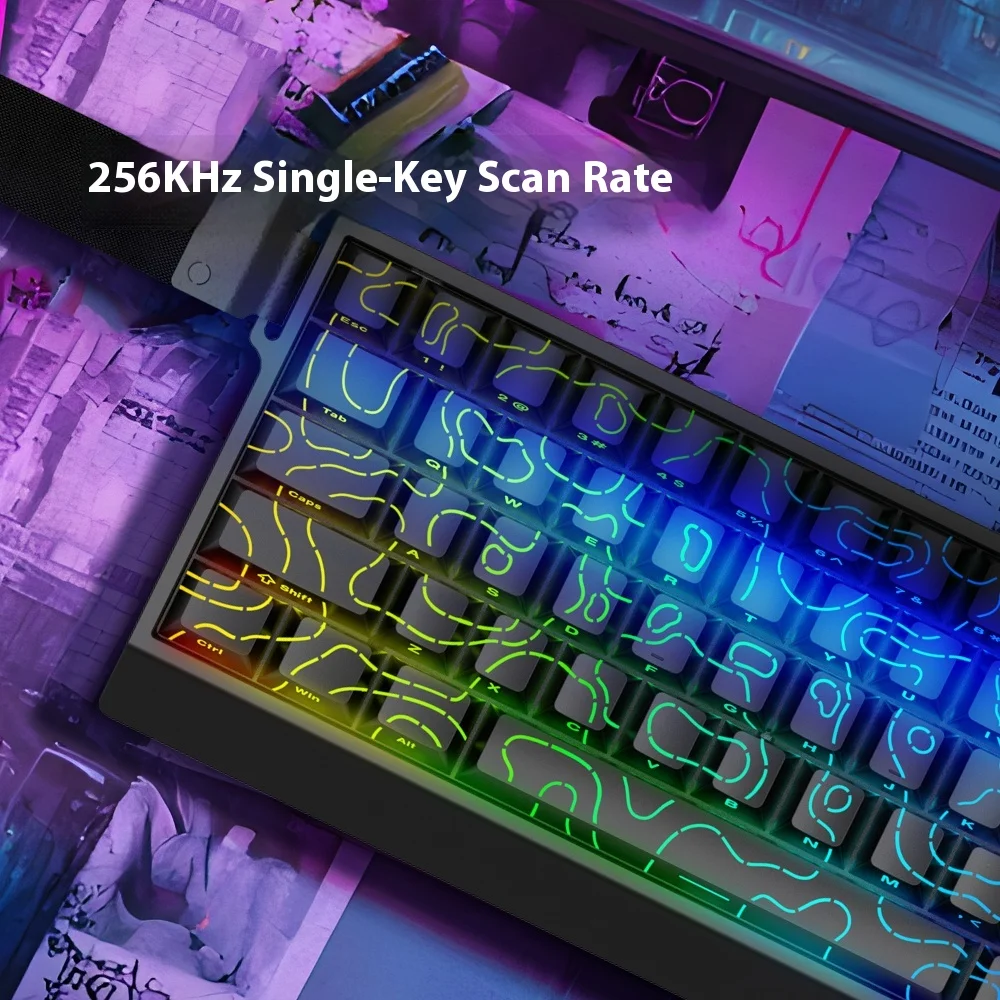 IROK Carotmas Mercury68 Keyboard Mekanis Sakelar Magnetik 8K Keyboard Berkabel RT0.004mm Hadiah Gamer Keyboard Gaming PC Penundaan Rendah