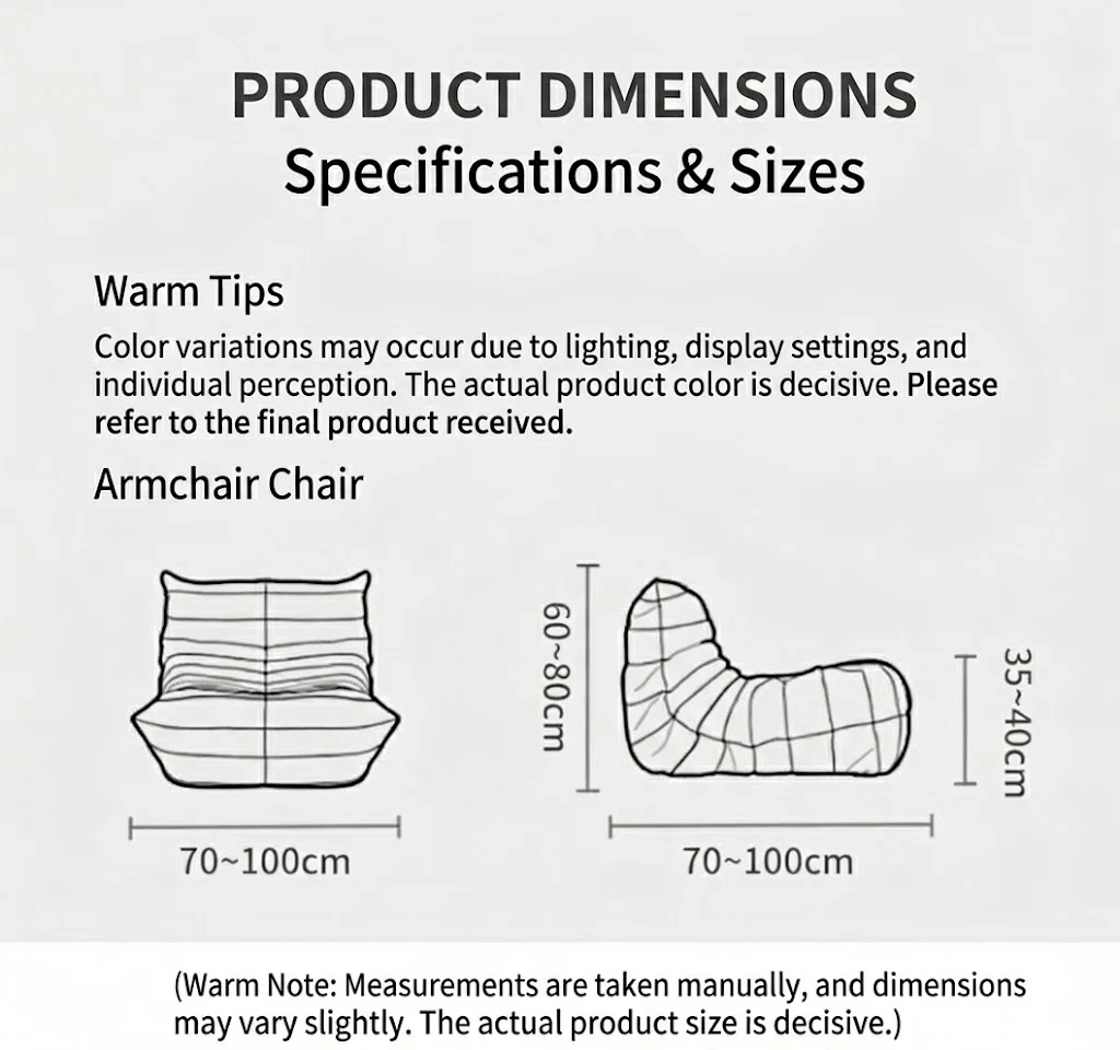 Waterproof PU Leather Caterpillar Sofa Cover Luxury Elastic Fireside Togo Chair Slipcover Modern All-Inclusive Lounge Protector