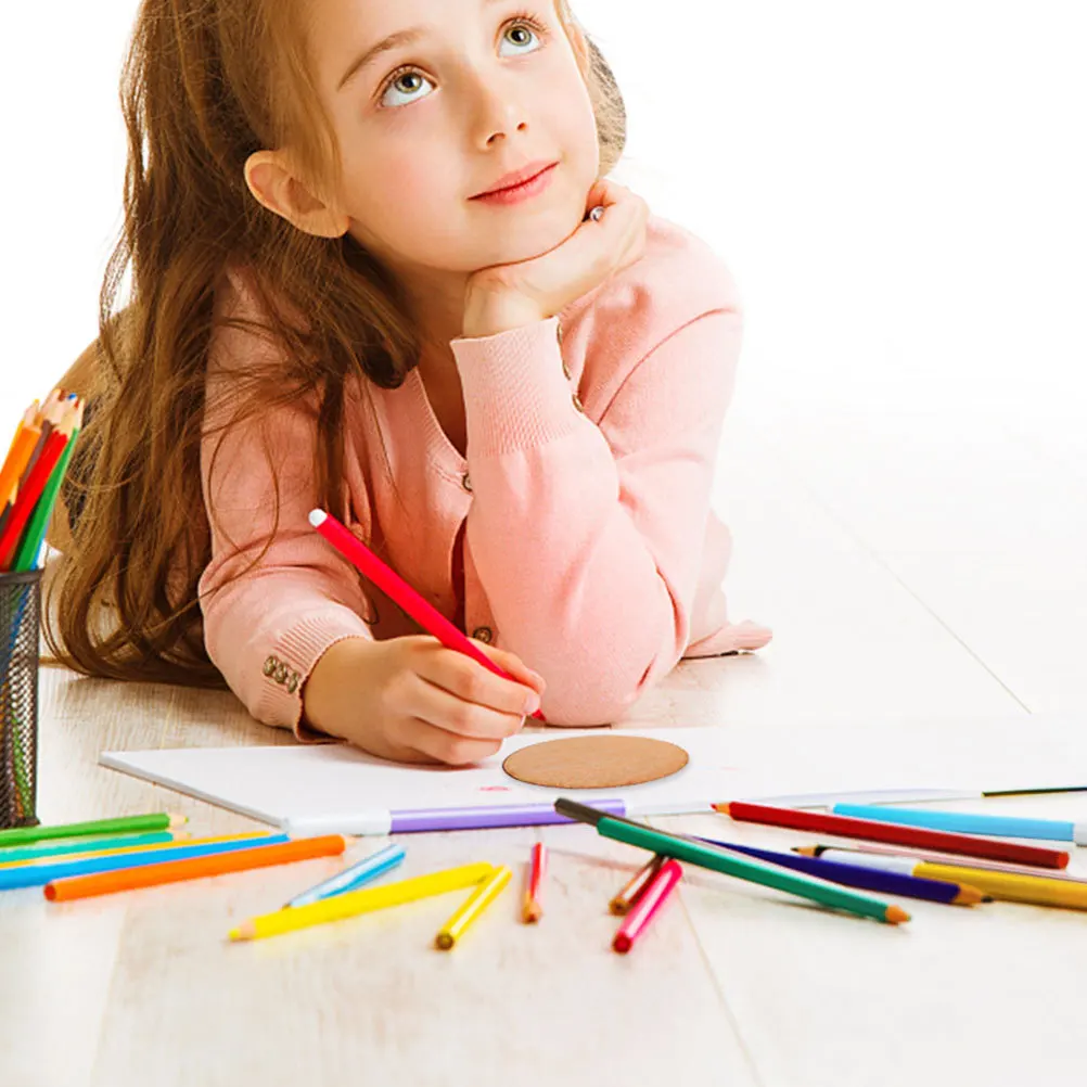 

30pcs Unfinished Oval Wood Slices Natural Blank Cutouts For Diy Crafts Home Decor Wooden Pieces Painting Wedding Craft Projects