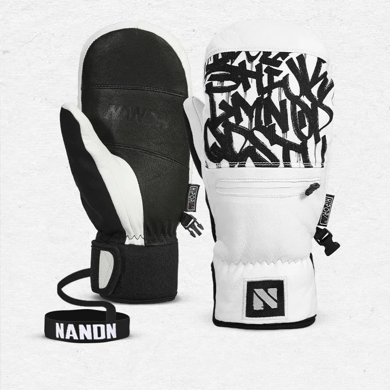 

Лыжные перчатки водонепроницаемые и износостойкие, однобортное снаряжение для сноуборда Мужские Женские