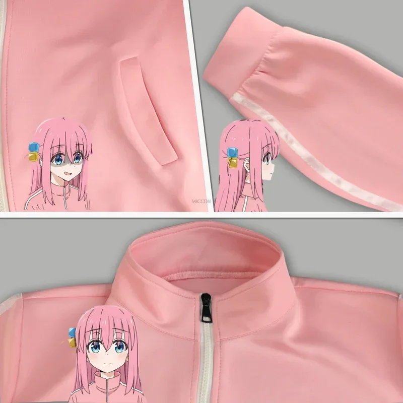 Anime Bocchi The Rock Gotou Hitori Cosplay Costume Guitarhero Gotoh MN1