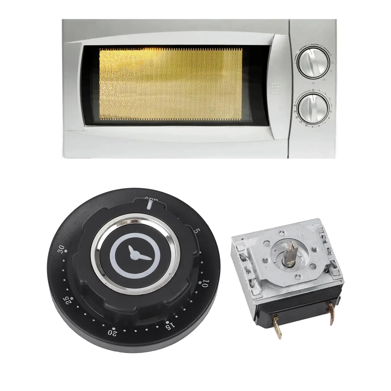 Adjustable Timer Bell Timer Switch Cooking Preparation Adjustable Cooking Timer Knob Accessory 120 Minute Timer 60 Minute Timer