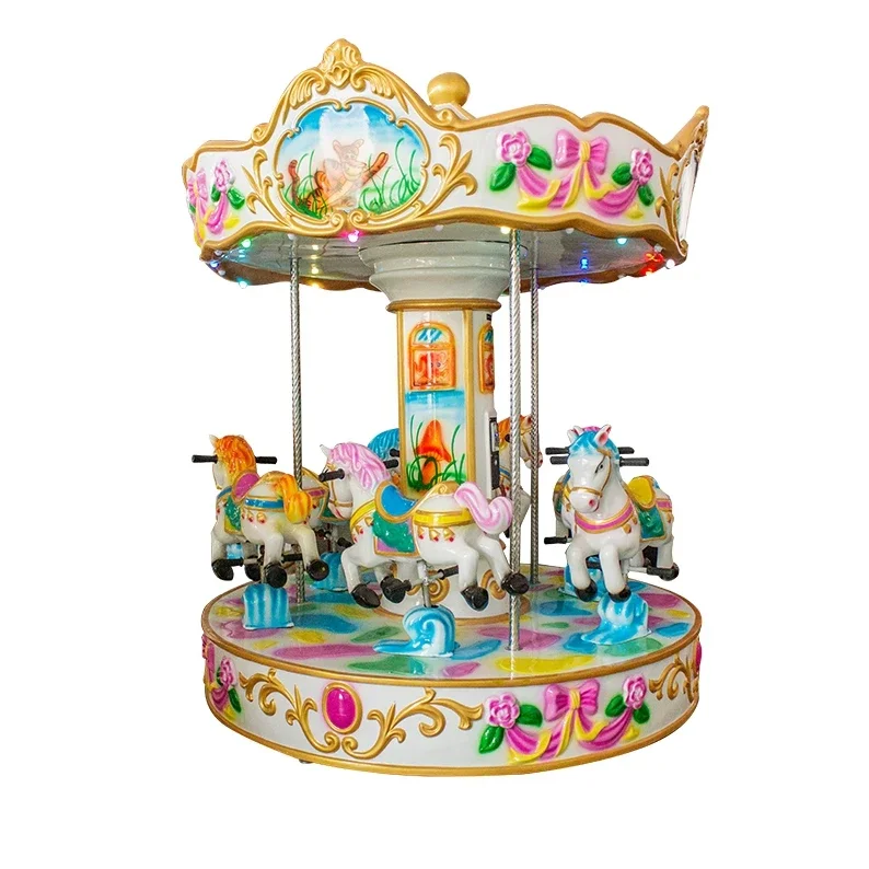 Sell like hot cakes Amusement Park Kids Arcade Machine Children Merry Go Round Small Carousel Kids arcade machine