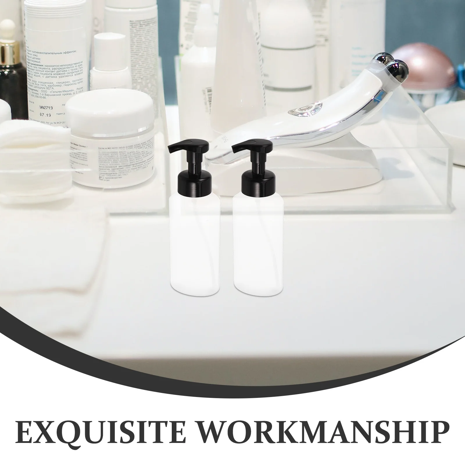 5 قطعة رأس المضخة الرغوية 42 مللي متر البلاستيك استبدال لوشن شامبو موزع الصابون زجاجة فوهة للمطبخ الحمام السفر استخدام #5