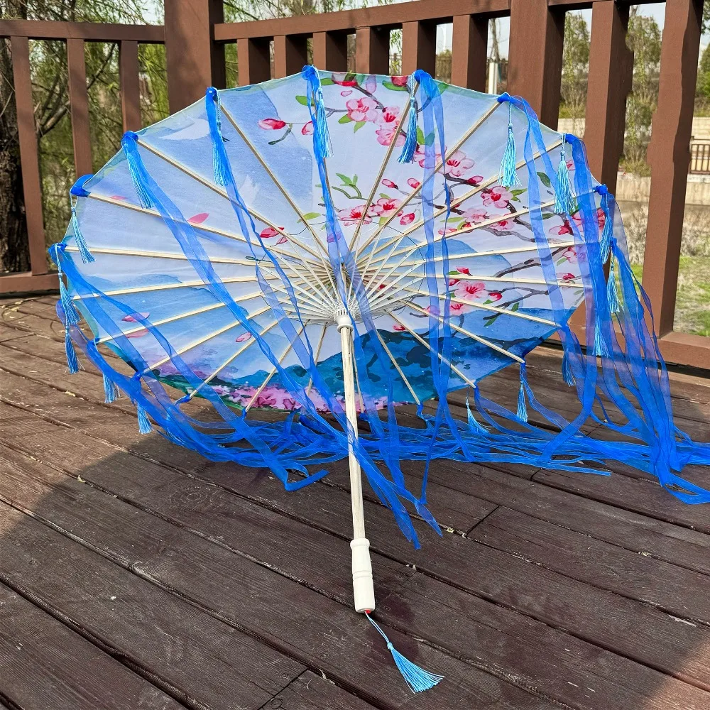 اليدوية LED الصينية اليابان غزل مظلة متعددة الأنماط قطر 70/82 سنتيمتر ورقة مزيتة قماش حريري مظلة #1