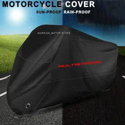 Motorcycle Cover UV Protection Dustproof Snowproof Outdoor All Years Motorcycle Waterproof Cover For Ducati Multistrada 1200