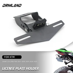 For DUKE 125 250 390 200 2017-2021 2018 2019 2020 Motorcycle License Plate Holder Fender Eliminator Registration Bracket