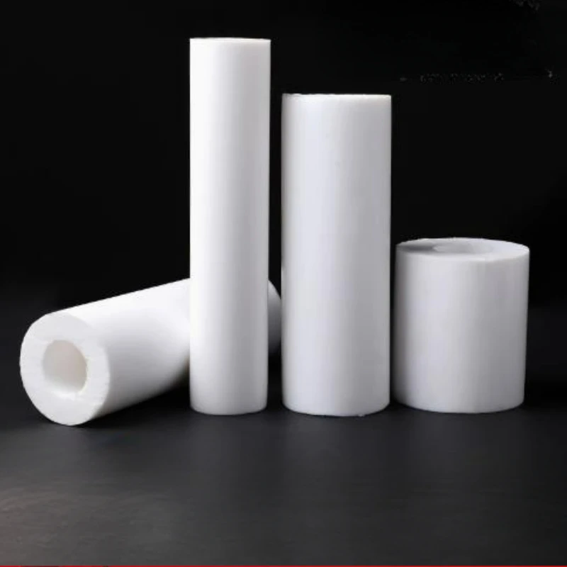 1Pcs OD 10mm-30mm Hole 5mm-26mm White PTFE Tube Polytetrafluoroethylene Hollow Rod Environment-friendly Non-toxic DIY