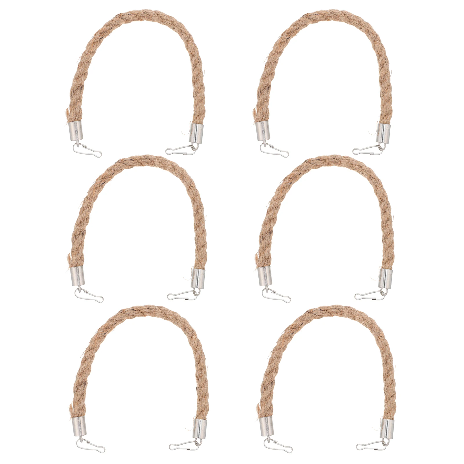

6pcs Burlap Mason Jar Handles Solar Handmade Rope Hangers For Wide Mouth Canning Jars Holders For Kitchen Storage Outdoor