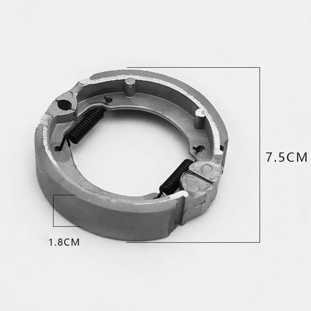 Moped Scooter 90mm 75mm Rear Drum Brake Pads Shoes Motorcycle Brake System Motorbike Brake Shoe Metal Spring TB50 AG5