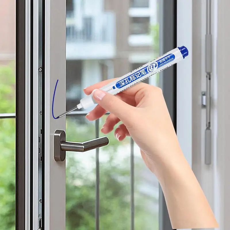 قلم تحديد النجارة الطويل، قلم تحديد متعدد الوظائف، أقلام تحديد بفتحة عميقة، قلم تحديد طويل لأعمال النجارة في الحمام