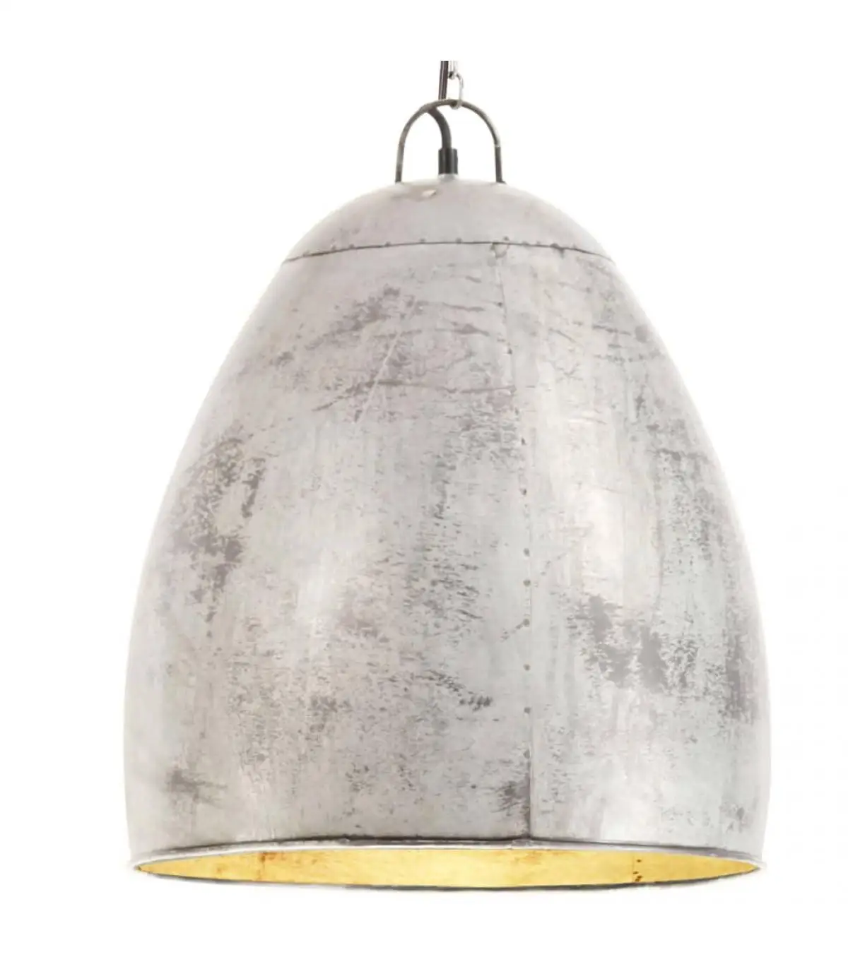 25 W silver 42 cm E27 round industrial pendant lamp lamps