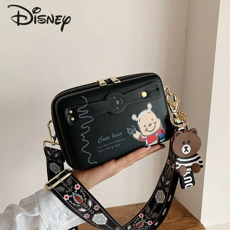 Disney-bolso de hombro para mujer, bandolera de lujo de alta calidad con dibujos animados, almacenamiento multifuncional, a la moda