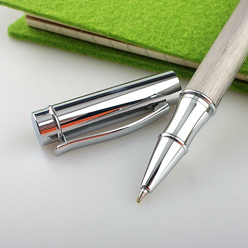 Fashion Design wood Metal Roller Ballpoint Pen Office Executive Business Men Signature Writing Pen Gift suit