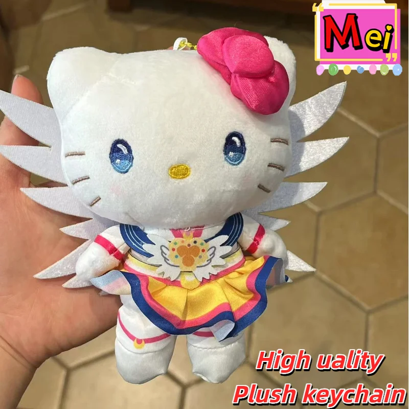 

Новый плюшевый брелок с котенком, мультяшное платье с котенком, плюшевая игрушка, высокое качество, рюкзак, подвеска, украшение автомобиля, кукла, подарок на Рождество, день рождения