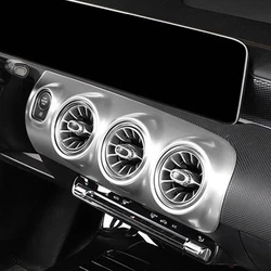 For Mercedes-Benz A Class A200L A180L W177 V177 CLA C118 W118 2020+ LHD Car Center Console Front Air Vent Cover Trim 2019-2021