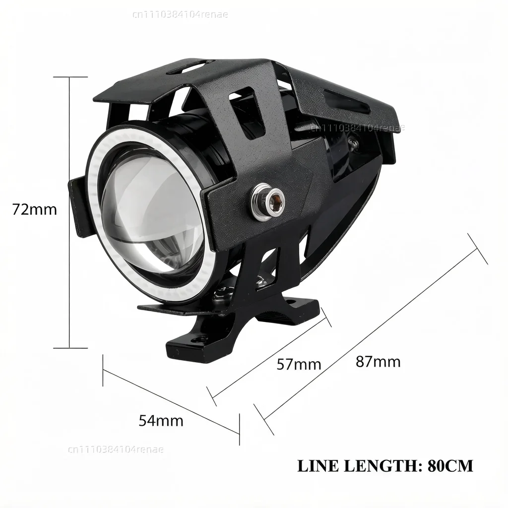Waterproof Motorcycle LED Headlight 3000LMW U7 Motorbike LED Driving Fog Spot Light with Switch For Suzuki Drz 400 drz400e