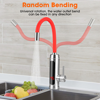 Electric Instant Heater Faucet Tankless Hot Water Heater Tap, 220V EU Standard, Fast Heating