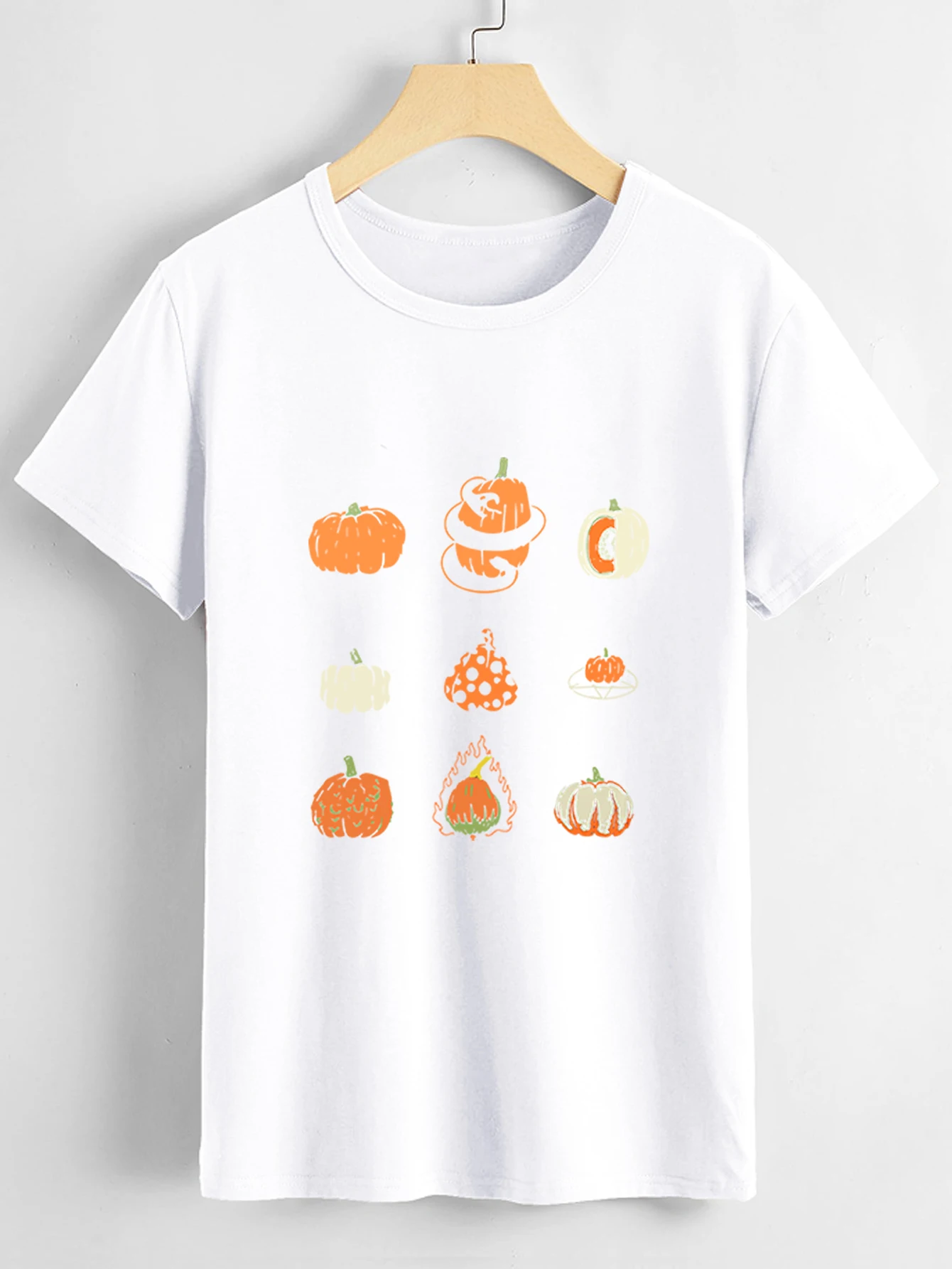 

women clothing New Sports Daily commute fashion casual hoodie Love Pineapple print T-shirt o collar street wear plus size