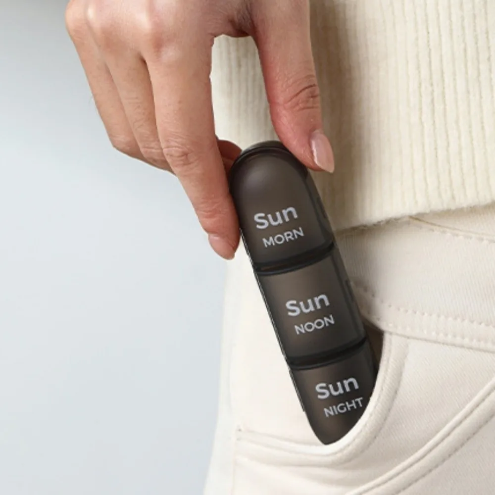 

21/28 Grids 7-Day Pill Box Large Capacity Sealed Weekly Pill Organizer Separate Container Daily Compartments Travel Pill Case