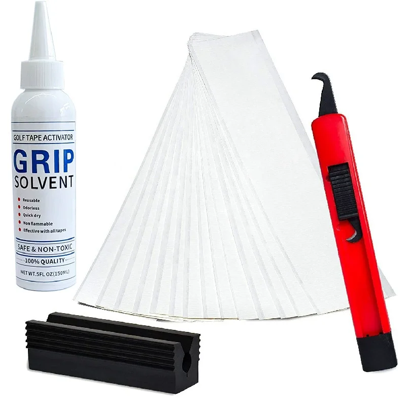 

Golf club grip 4-piece replacement accessory Combination Club double-sided tape paper hook knife rubber fixture sol