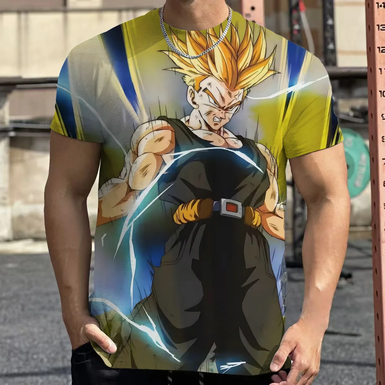 2025 الصيف الراحة طاقم الرقبة ملابس الاطفال ثلاثية الأبعاد أنيمي لعبة دراغون بول مطبوعة قصيرة الأكمام الجرافيك تي شيرت في الهواء الطلق تي شيرت الأولاد