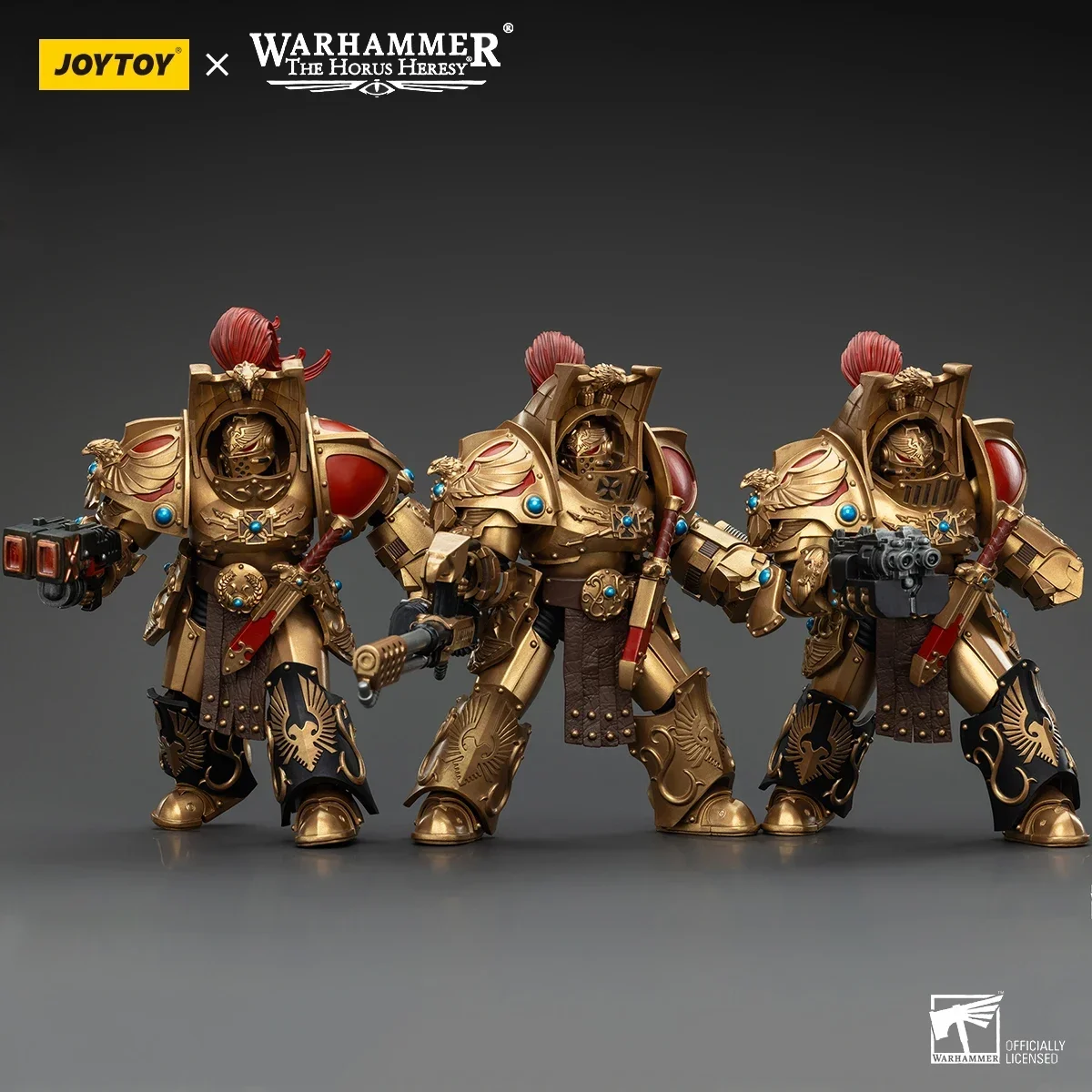 JOYTOY Warhammer 30K Horus Heresy Action Figure Legio Custodes Aquilon Terminator Squad อะนิเมะคอลเลกชันเคลื่อนย้ายได้ชุดของขวัญ