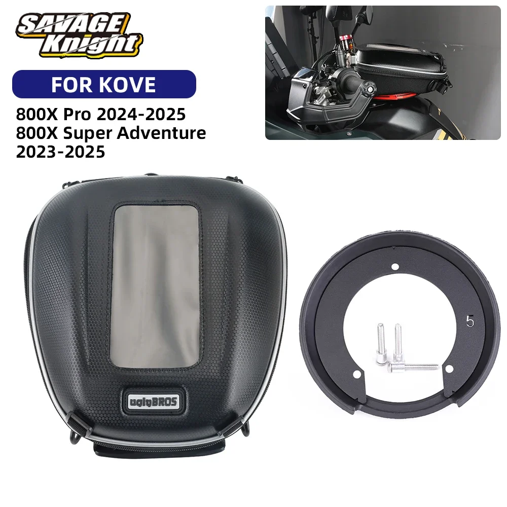 Motorcycle Tanklock Flange Fuel Tank Bag For Kove 800X Pro Super Adventure ADV 2023-2025 Tank Adapter Bracket Luggage Bags