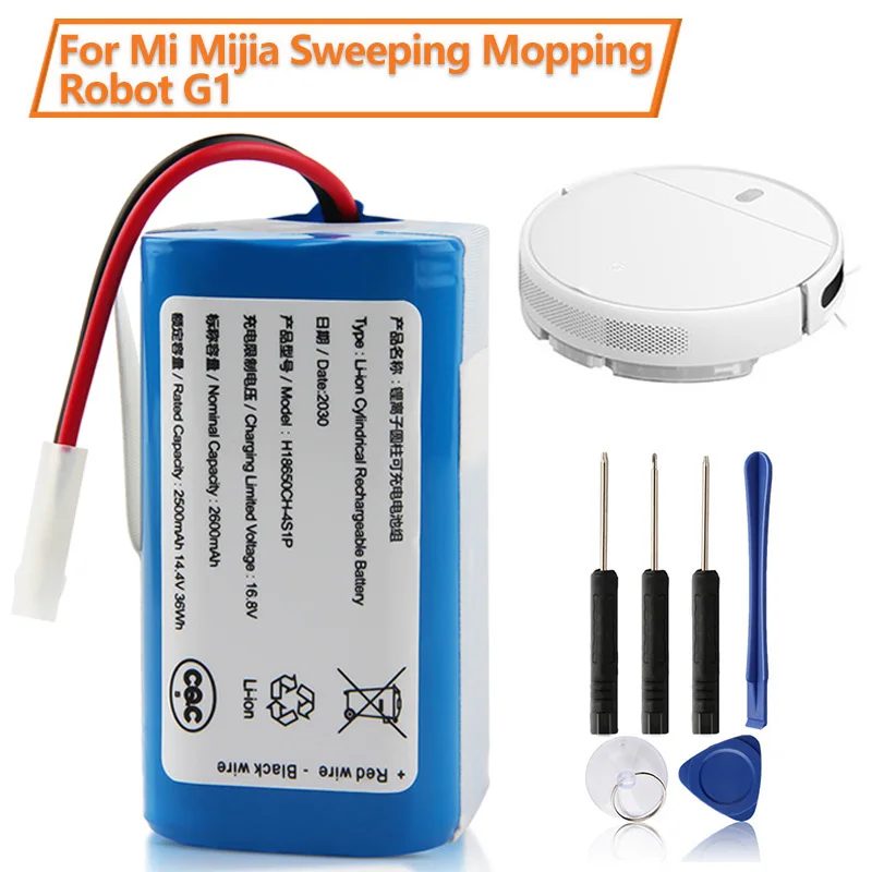 2500mah Rechargeable Battery H18650CH-4S1P For For Xiaomi Mijia Mi Sweeping Mopping Robot Vacuum Cleaner G1