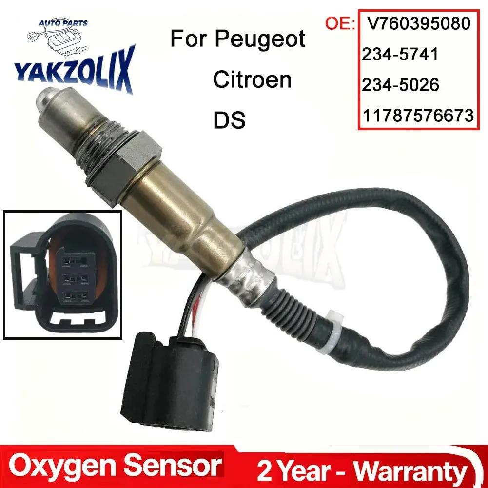 

For Peugeot 208 308 RZC Citroen C4 DS3 DS4 DS5 DS6 Front O2 Oxygen Sensor Air-fuel Ratio V760395080 1618PH 234-5741 234-5026