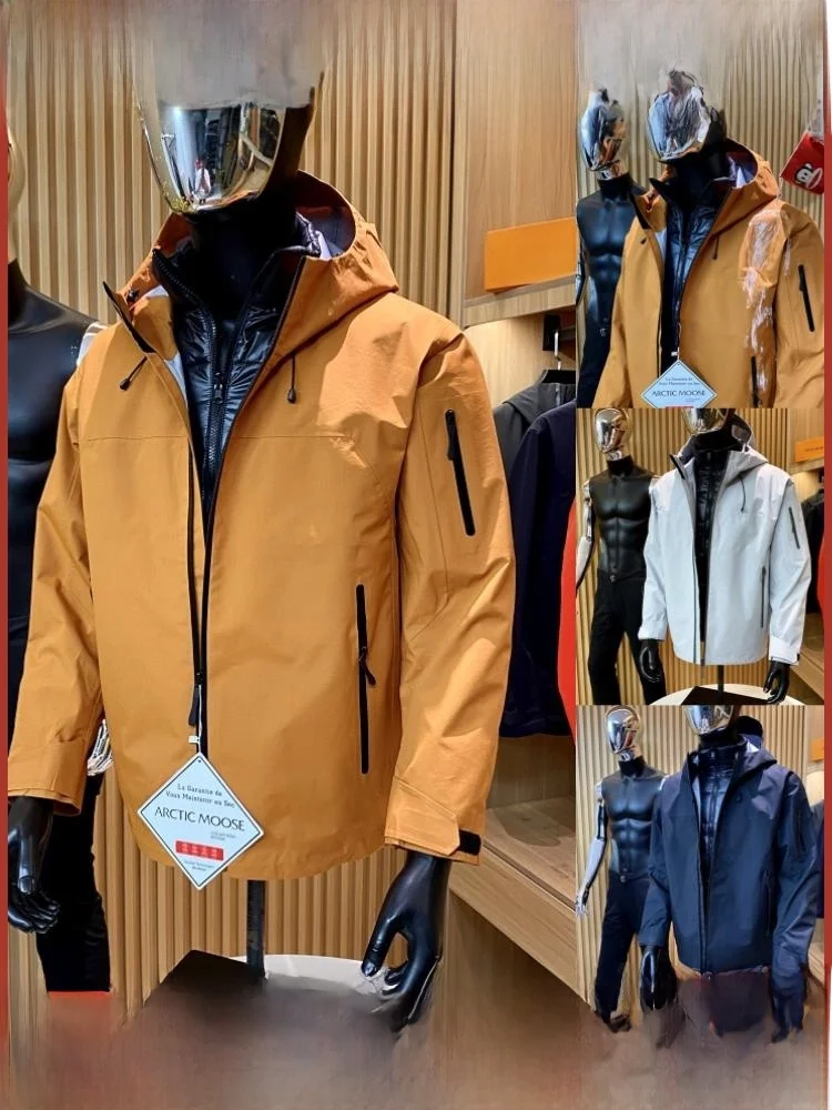 

Premium Winter Outdoor Jaet 3 Pieces Hard ell All Pred Glue Cotton Coat Youth Thiened Stand Version Zipper Closure