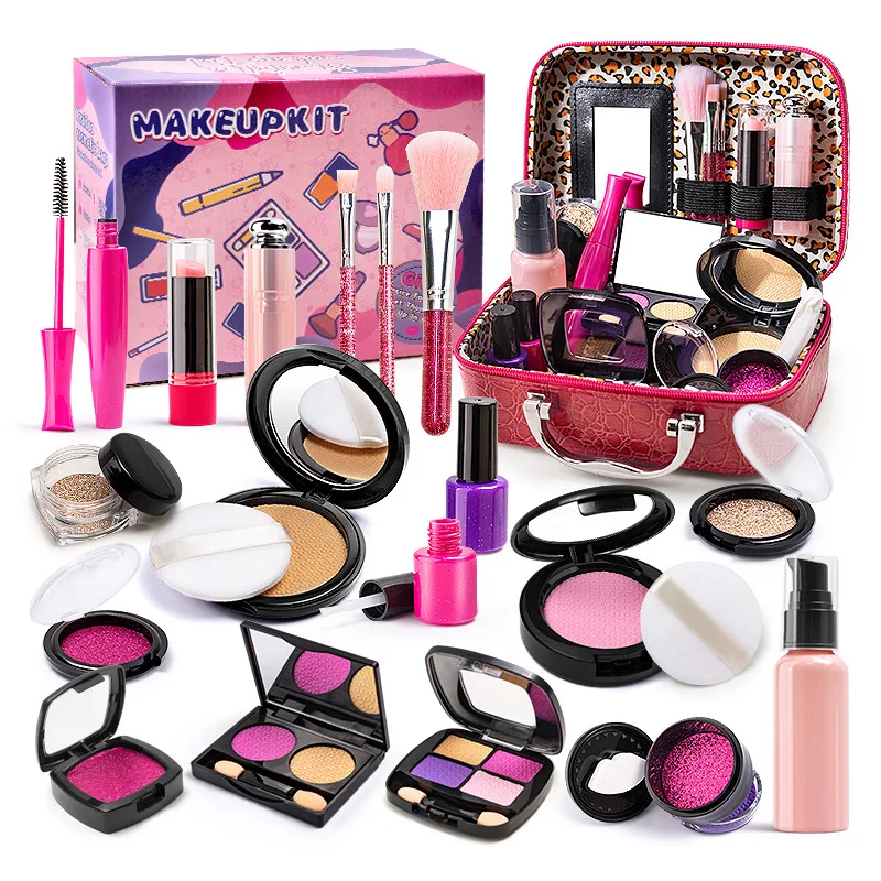 2023 new toy girl simulation dressing makeup box every child non-toxic cosmetics set birthday gift Cosmetic toy makeup