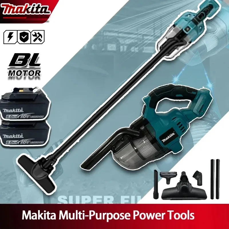 Makita 18V LXT Handheld Cordless Vacuum Cleaner Lightweight Unit With Built-in LED Lamp For Car Interior Household Dust Clearing
