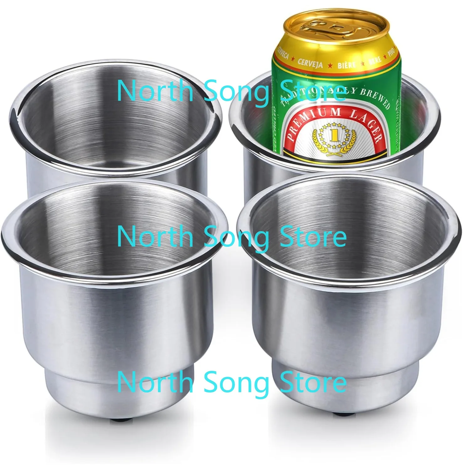 

Stainless Steel Cup Drink Holder with Drain Marine Boat Rv Camper