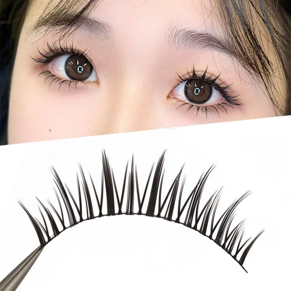 5 ดูธรรมชาติขนตาปลอมอะนิเมะเกาหลีญี่ปุ่น Spiky Fairy Lashes Wispy Faux Mink Lashes